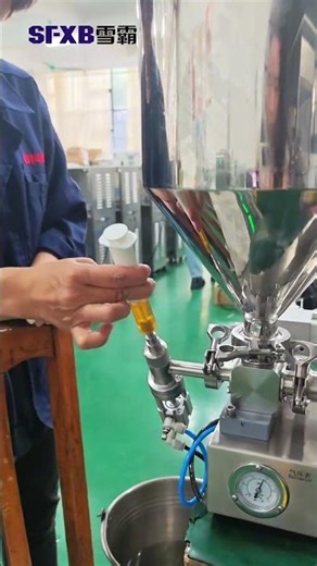 High-Precision Ceramic Pump Pneumatic Liquid/Paste Filling machine #fillingmachine