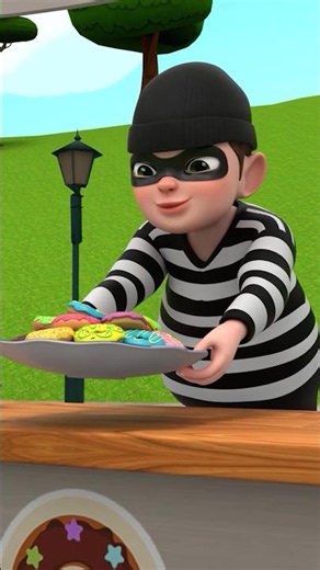 Don't Take Anything from Strangers | Police Song | Rosoo Nursery Rhymes #shorts