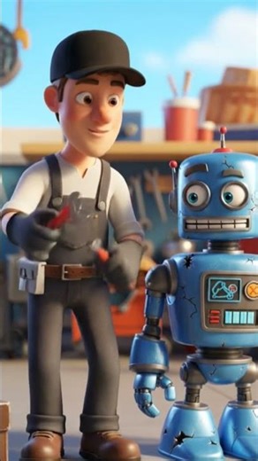 Robot 🤖 | #KidsCartoon#CartoonVideo#3DAnimation#AnimatedStory#KidsAnimation#CuteCartoon