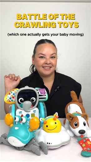 Dr. Olivia Reyes | Baby Expert on Instagram: "✅ Comment CRAWL for my full list of favorite crawling toys & tips— and find out which ones actually support movement and milestone progress! 💡Not all crawling toys are created equal 👀 In this head-to-head breakdown, I’m comparing the most popular ones to show you which are developmentally effective! 👋 Oh and hiii, I’m Dr. Olivia — pediatric PT and mom, here to help awesome parents like you feel ULTRA confident in supporting your baby’s motor miles