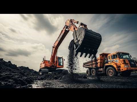 Doosan DX220 Destroying Deep Black Mud