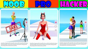 663K views · 6.3K reactions | NOOB vs PRO vs HACKER in Influencer Rush Gameplay that we will play in this video is: Influencer Rush Are you ready for become an expert influencer? Be an influencer and beautiful! Collect money, likes and likeable objects as you can. Choose the doors and share your posts! The more you increase your followers, the more you change. Let the begin for change! | Noob vs Pro vs Hacker | Facebook