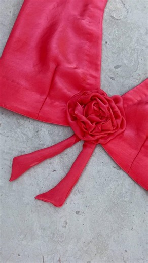New febric rose design making easy steps.