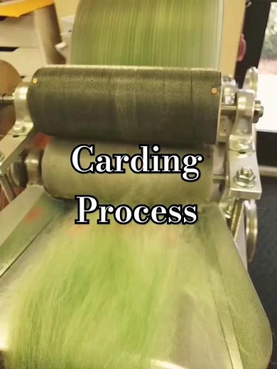 Carding Process in fibre #homescience #textileresearch #textile #shortsfeed #youtubeshorts