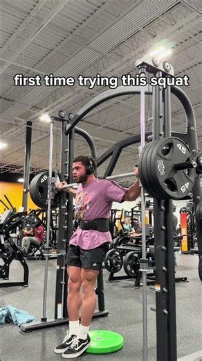 First Time Trying Heels Elevated Close Stance Squats