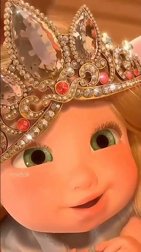 👶🏼✨Baby Rapunzel’s First Magical Moment! 🌸🌟 #disney #rapunzel #babygirl #princess