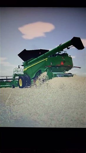harvesting with my John deere x9 #fs22 #farmingsimulator22 #johndeere