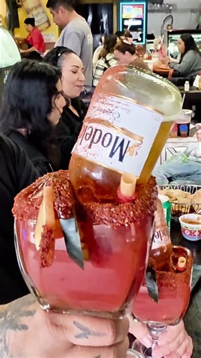 San Diego Mexican Food-You Guys Tried The Super Michelada Con Modelo?