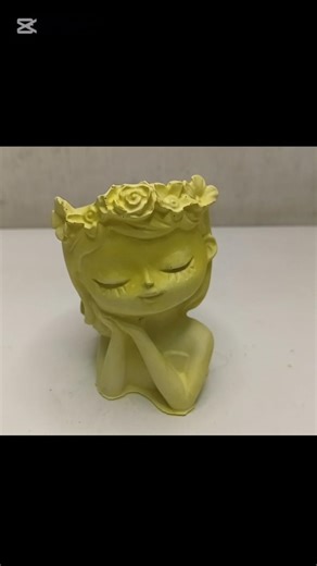 yellow ceramic doll un moulding #doll #diy #ceramic #art #molding #claydoll #handmadedoll
