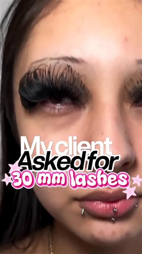 Luxury Lash Manufacturer💜 on Instagram: "My client asked for 30mm lashes 👀 And before y’all say anything… YES they’re big blinks 😌 Not everyone gets these but that 1%. They’re bold, dramatic, and made for clients who love to be seen ✨ Not every set is meant to be “natural.” Some girls want DRAMA, some want strip-lash effect, some want . • • • • Credit: @lashmeoutdallas Thank you for providing this amazing work. #dallaslashes #lashesdallas #irvinglashes #fluffylashesarelife #duncanvillelashes