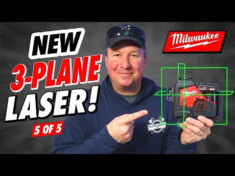 Milwaukee M12, 3-Plane Laser- Brightest High Intensity Green Available! Model #3632-21