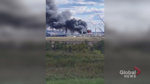 Fire breaks out natural gas plant near Fort Saskatchewan