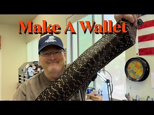 How To Make A Snakeskin Wallet / Creating Custom Leather Wallets #leathercraft #leatherwallet