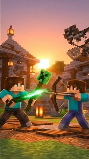 Minecraft extreme fight animation #minecraft #game #edit