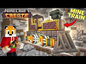 I built a RUNAWAY MINE TRAIN in Minecraft Create Mod