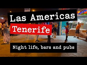 Las Américas Nightlife 🎶 | Bars, Live Music & Night Vibes in Tenerife 4K