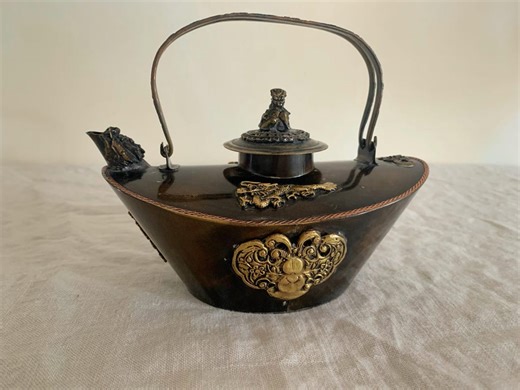 Chinese Antique Copper Teapot - Etsy