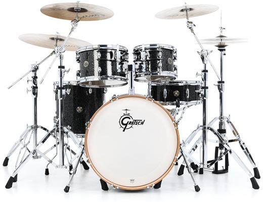 Gretsch Drums Catalina Maple 5-piece Shell Pack with Snare Drum - Black Stardust