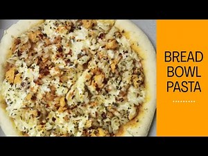 Bread bowl pasta recipe || Domino's style bread bowl pasta || chicken alfredo recipe || #homecuisine