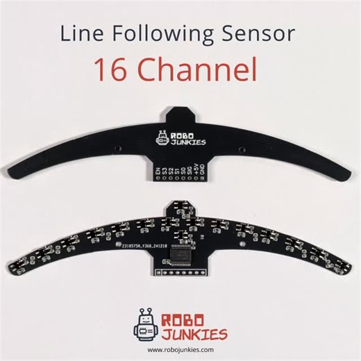 Robojunkies India on Instagram: "Our new 16 Channel Sensor is now available for sale on our website. We've also put together a short guide of how you can use the sensor along with a sample line following code. Limited stock available. [robojunkies linefollowing Arduino sensor productlaunch]"
