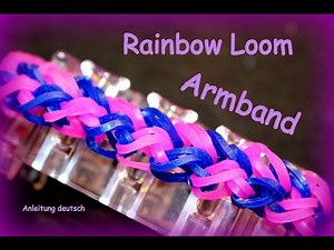 Rainbow Loom Armband Loom Bandz Loom Bands Anleitung deutsch Bracelet