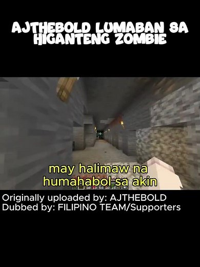 AJDTHEBOLD Vs THE MUTANT ZOMBIE (TAGALOG) #minecraf#scary#horror#viral#minecraftmemes