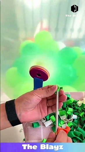 Giant Balloon Filled With Air to Inflate Multiple Small Balloons Inside?!