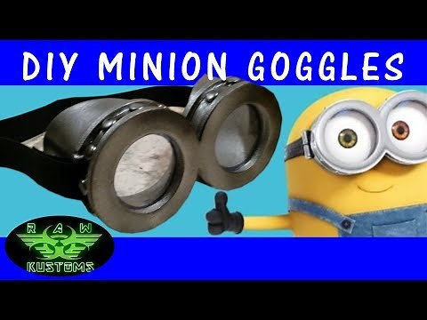 DIY DESPICABLE ME MINION GOGGLES