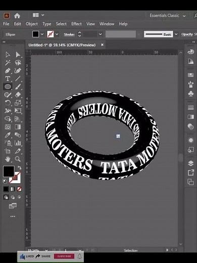 Create Amazing 3D Text Loop in Adobe Illustrator #aggraphics