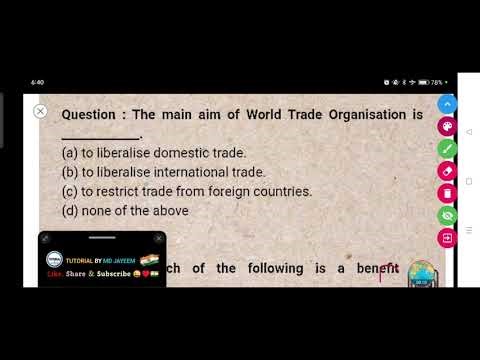 The main aim of World Trade Organisation is _____.