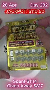 HITTING THE JACKPOT for a Lucky Subscriber 💰 #scratch #lottery #tickets
