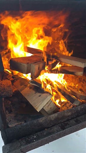 BackDraft BBQ watching the live fire.