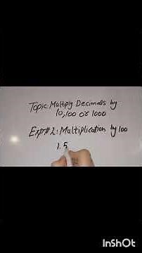 Easy Tricks for Kids | Multiply Decimals by 10, 100 & 1000✨
