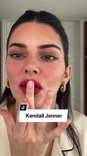 French Girl Red Lip Makeup Tutorial with Kendall Jenner
