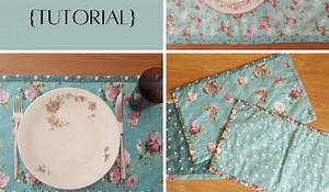 DIY reversible quilted placemats {tutorial}