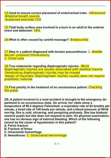 Atls Practice Questions And Answers Latest6321update video