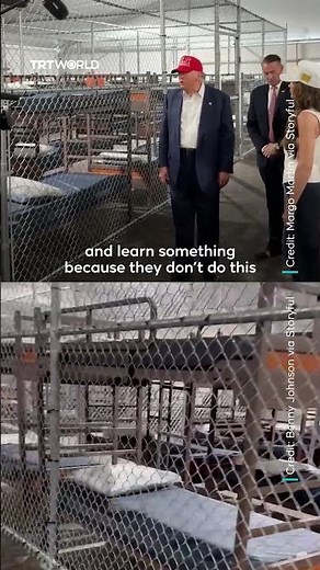 Trump tours newly built ‘Alligator Alcatraz’ migrant detention facility