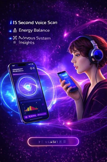 In just 15 seconds , discover stress patterns using advanced AI voice analysis