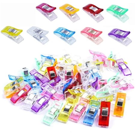 100 PCS Multipurpose Sewing Clips for Fabric, Colorful Plastic Wander Clips - Walmart.ca