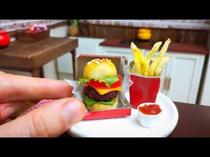 Mini Burger Recipe: Delicious Mini Burger Recipe with Mini Kitchen 🍔 ASMR Cooking