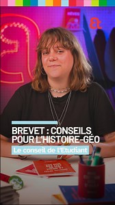 Nos meilleurs conseils pour l’épreuve d’histoire-géo au brevet. 📝 📚 #brevet2025 #histoire #géographie #brevet #exam #college #révisions #studygram | L'Etudiant