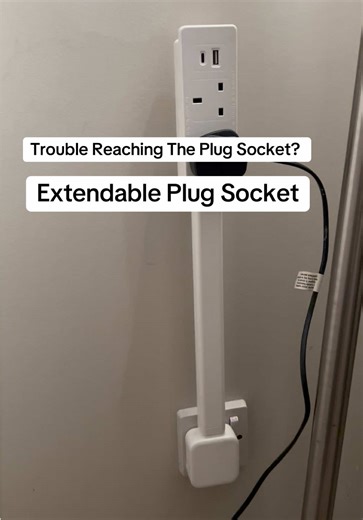 Extendable Plug Socket for Hard-to-Reach Areas