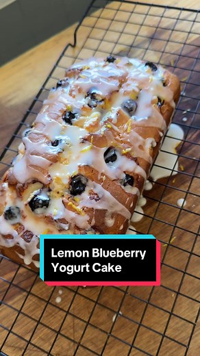 Easy One-Bowl Lemon Blueberry Yogurt Cake Recipe