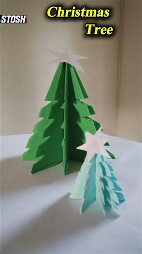 Make your own origami Christmas tree in minutes! 🎄