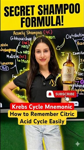 Krebs Cycle Mnemonic | How to Remember Citric Acid Cycle Easily for NEET 2026 | Shivani Maam
