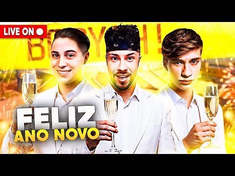 ULTIMA LIVE DO ANO ✅ FELIZ 2026 💙 FT MEGA E APELAPATO 💙 FREE FIRE MOBILE AO VIVO💙