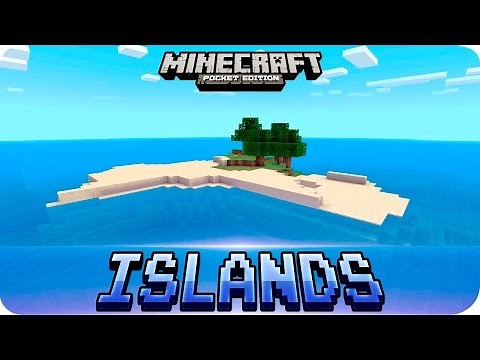 Minecraft PE Seeds - TOP 3 Survival Island Seeds - MCPE 1.2 / 1.1