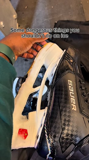 Dangerous things you shouldn’t do on ice . . . . . #skating #hockey #skate #iceskating #figureskating #iceskate #ice | Mazi Ahaneku