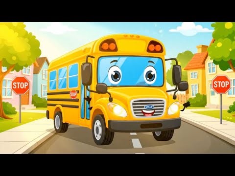 The Big Yellow School Bus Song | Back to School Rhyme | Transportation for Kids