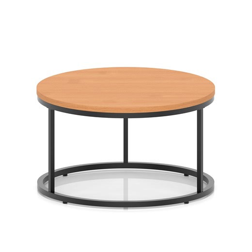 Impulse Round Coffee Table With Metal Frame